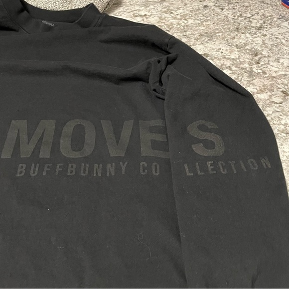 Buff Bunny Moves Collection Black Long Sleeve Tee Women’s Size Medium - Picture 7 of 11